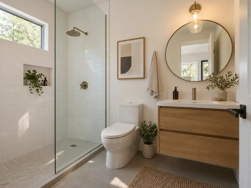 Family / in-law suite example: converted garage interior